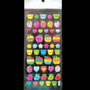 Self Adhesive Stickers -  Heart & Flowers