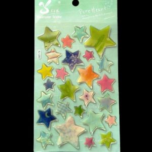 Self Adhesive Water Color Stickers - Star Style 2