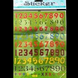 Self Adhesive Stickers – Numbers Style 2