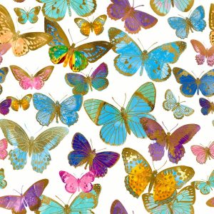 Blue Shades Butterflies Decoupage Napkin