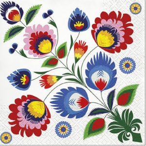 Rangoli Flower Pattern Decoupage Napkin