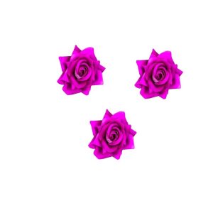 Fabric Rose Flower - Purple