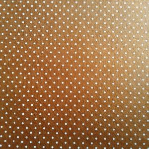 Brown Felt Sheet With White Dots