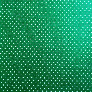 Green Felt Sheet With White Dots