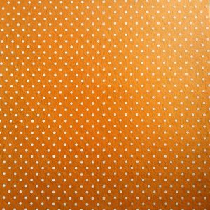 Orange Felt Sheet With White Dots