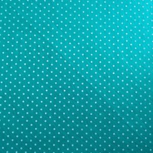 Teal Green  Felt Sheet With White Dots