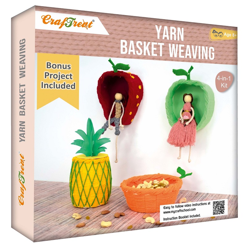 Craftreat Yarn Basket Weaving Kit