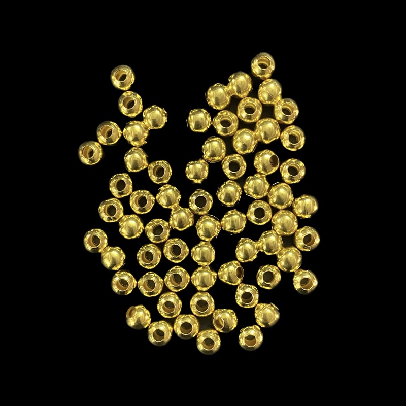 Gold Round beads - 8 MM