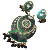 Meenakari Pendant And Earrings Set
