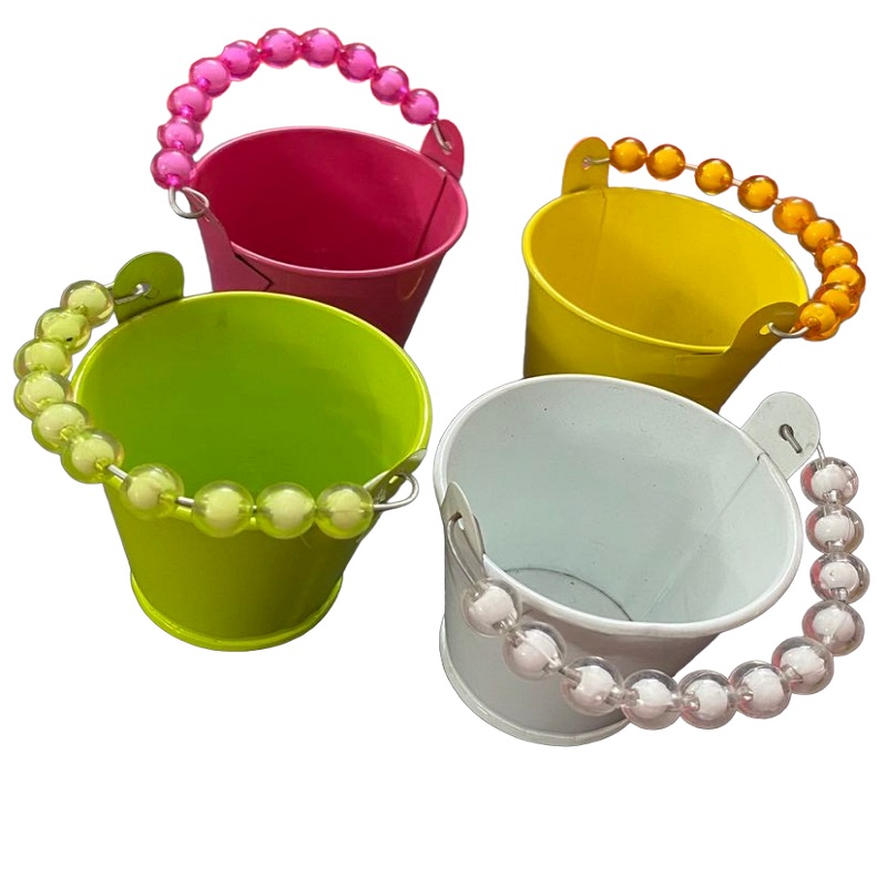Mini Pails/Buckets With Bead Handles