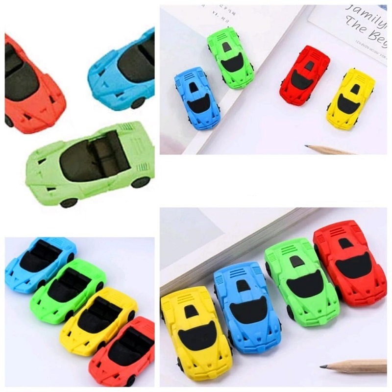 Cute 3D Racing Car Erasers