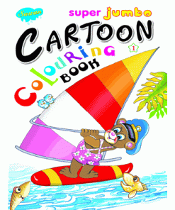 Super Jumbo Cartoon Colouring Book By Sawan