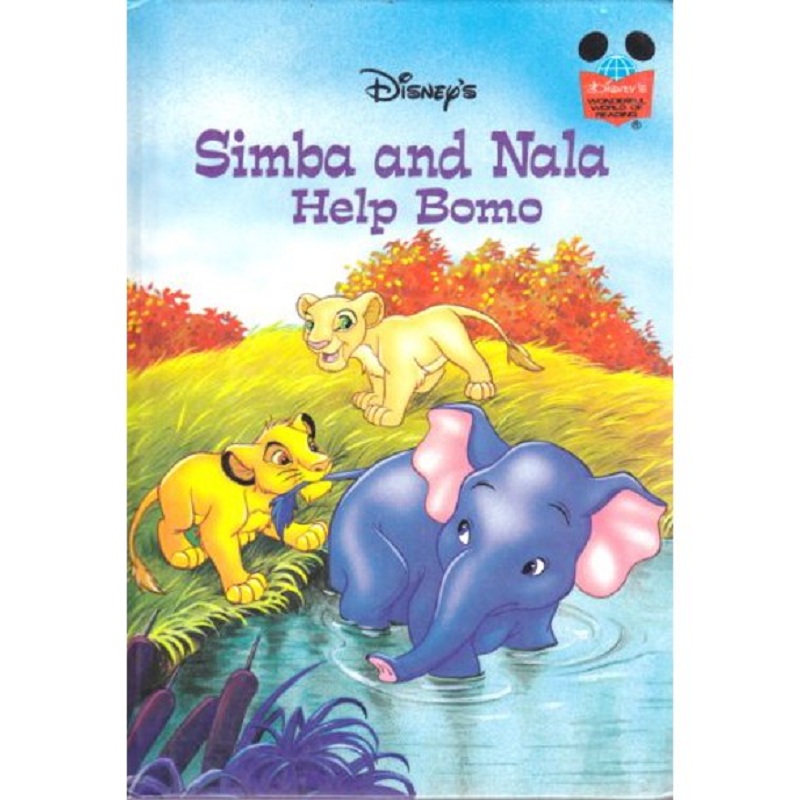 Simba and Nala Help Bomo by Walt Disney Productions