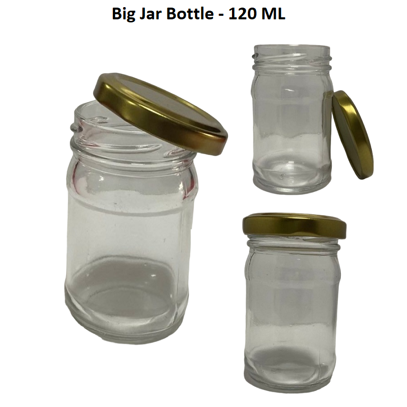Clear Glass Jam Bottle - 120 ML