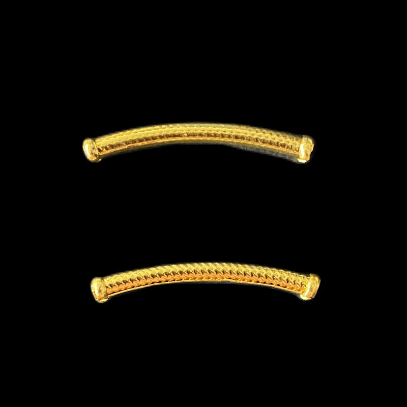 Gold Round Pipe Connector