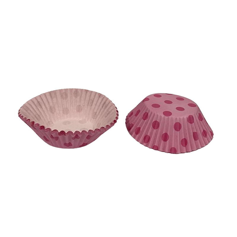Cupcake Liners Pink Dotted