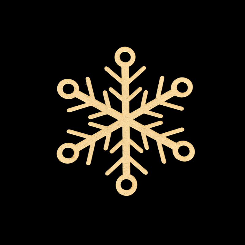 MDF Cutout - Snowflake