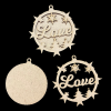 Love MDF Christmas Ornament