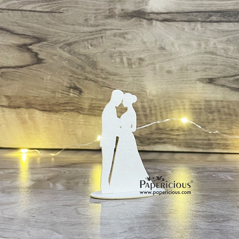 Papericious 3D Chipboard Embellishments - Unassembled Kissing Couples