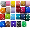 Mixed Colour Big Polka Dots Grosgrain Ribbon