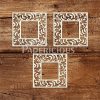 Spring Frame- 6x6 Inch Laser Cut Collage Chipboard