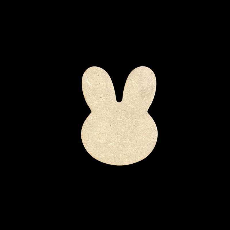 MDF Easter Bunny Face 3 inches