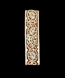 Wooden Printing Block Stamp - Flower With Leaf
