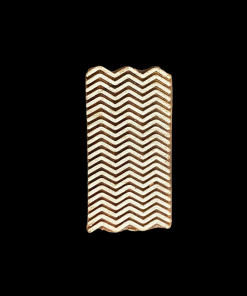 Wooden Printing Block Stamp - Zig Zag Design