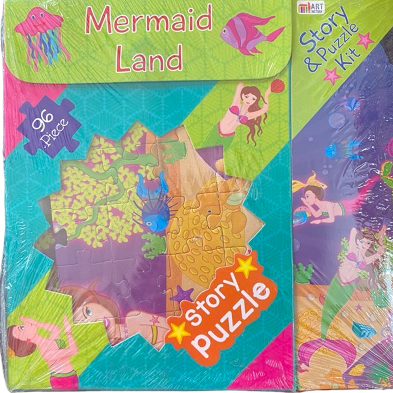Mermaid Land Story And Puzzle Kit