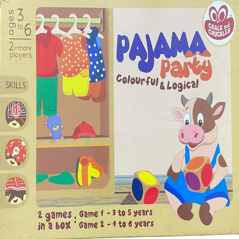 Chalk and Chuckles Pajama Party Colourful And Logical Game