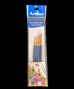 Artline Synthetic Hair Round Paint Brush Set Of 4