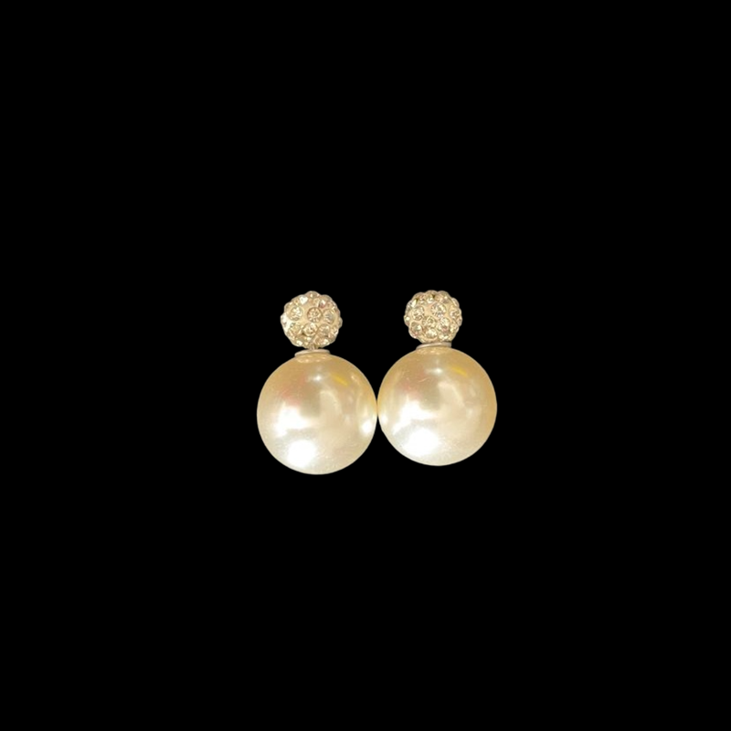 Ivory Pearl And Stone Stud