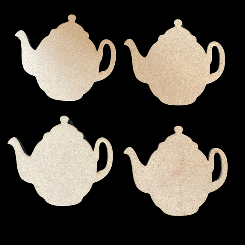 MDF Coasters Teapot