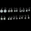 Antique Silver Mixed Design Hanging Earrings