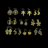 Antique Gold Mixed Design Hanging Earrings