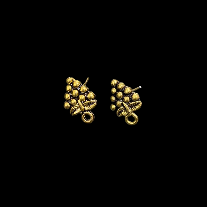 Antique Gold Grape Pattern Earrings