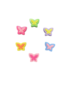 Alternative view of Matte Finish Butterfly Acrylic Beads