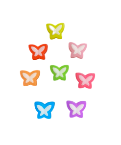 Alternative view of Candy Colour Butterfly Acrylic Beads