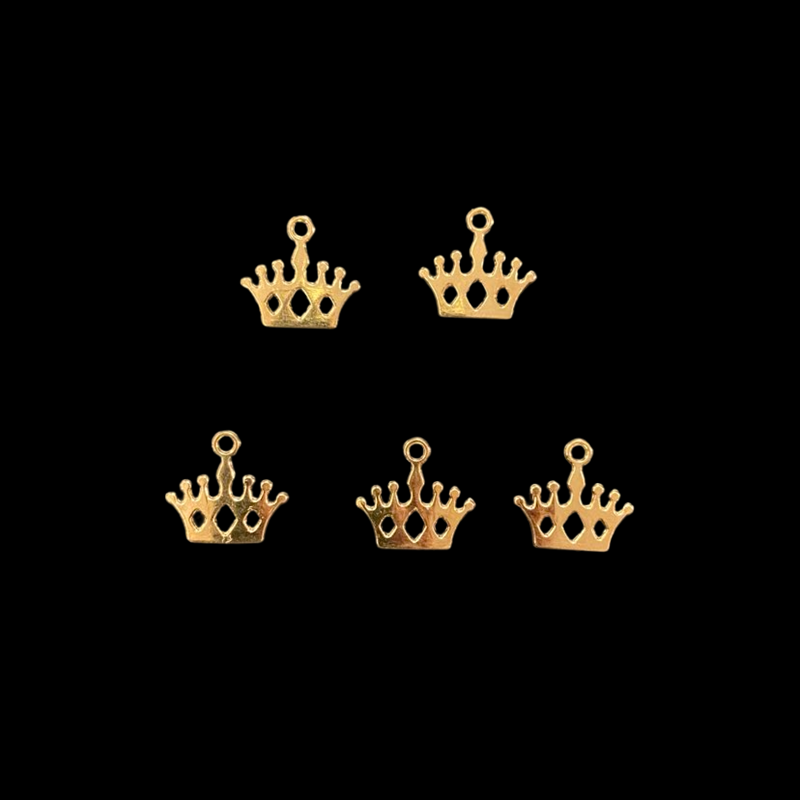 Gold Princess Crown Charm