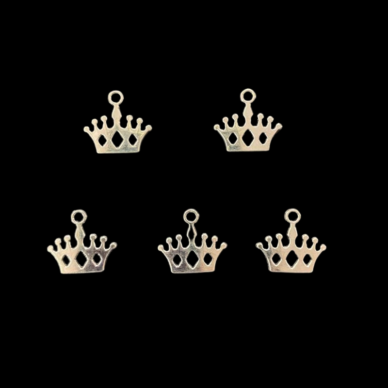 Silver Princess Crown Charm