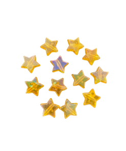 Alternative view of Acrylic Transparent Star Beads - Orange