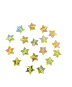 Alternative view of Acrylic Transparent Star Beads - Light Yellow