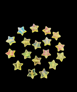 Acrylic Transparent Star Beads - Light Yellow