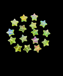 Acrylic Transparent Star Beads - Light Green