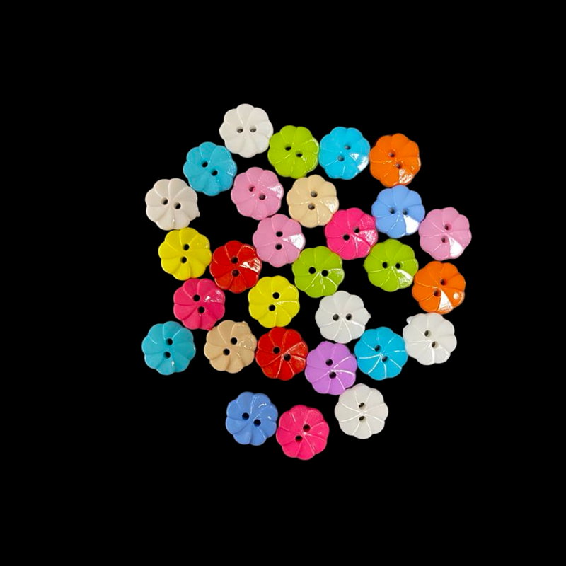 Round Shaped Mixed Colour Craft Buttons