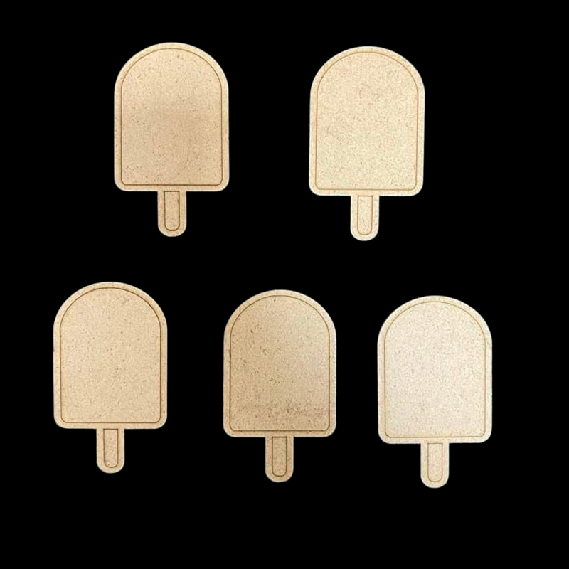 MDF Ice Popsicle Cut Outs