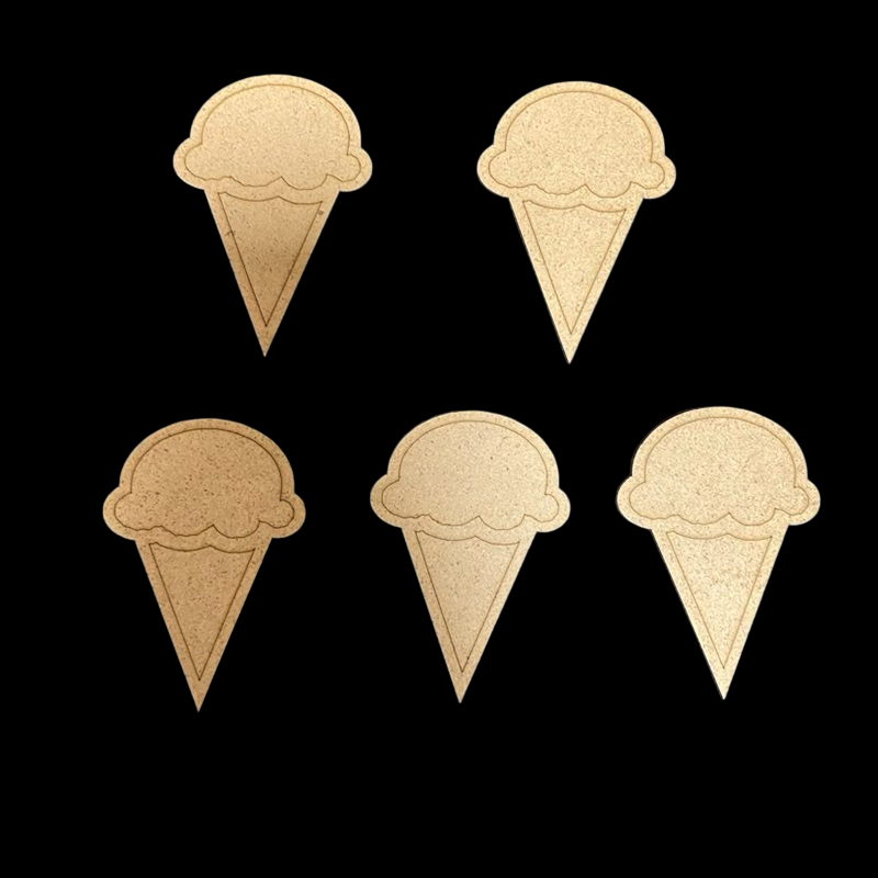 MDF Cone Ice Cream Cut Outs