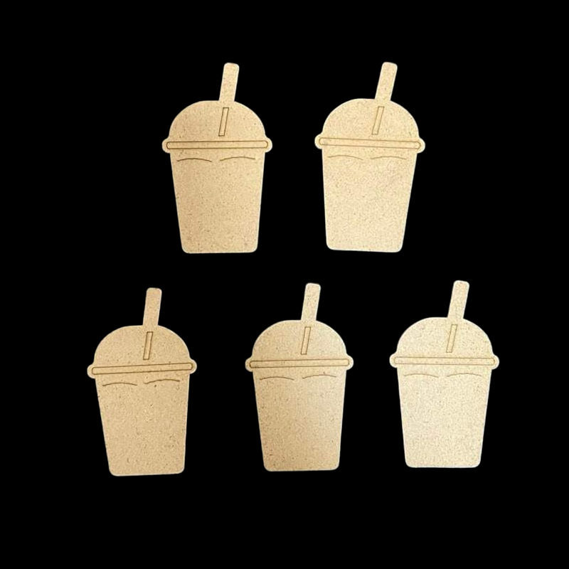 MDF Juice Cup Cut Outs