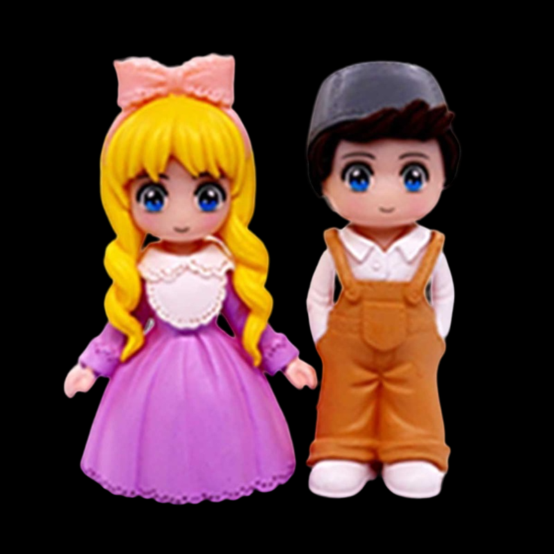 Miniature Cute Boy And Girl