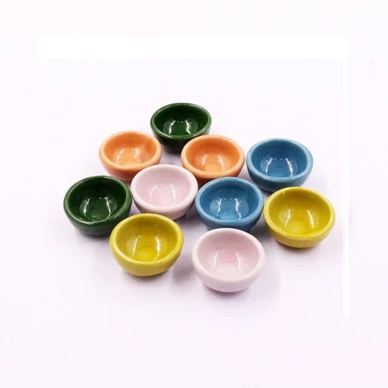 Miniature Ceramic Bowl - 1 x 2 cm